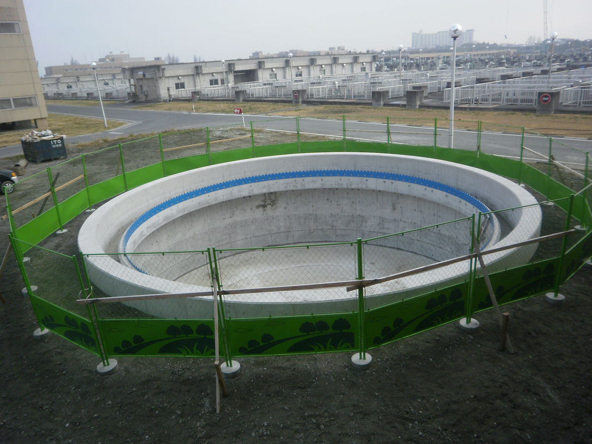 湖南中部浄化センター重力濃縮槽建設工事
